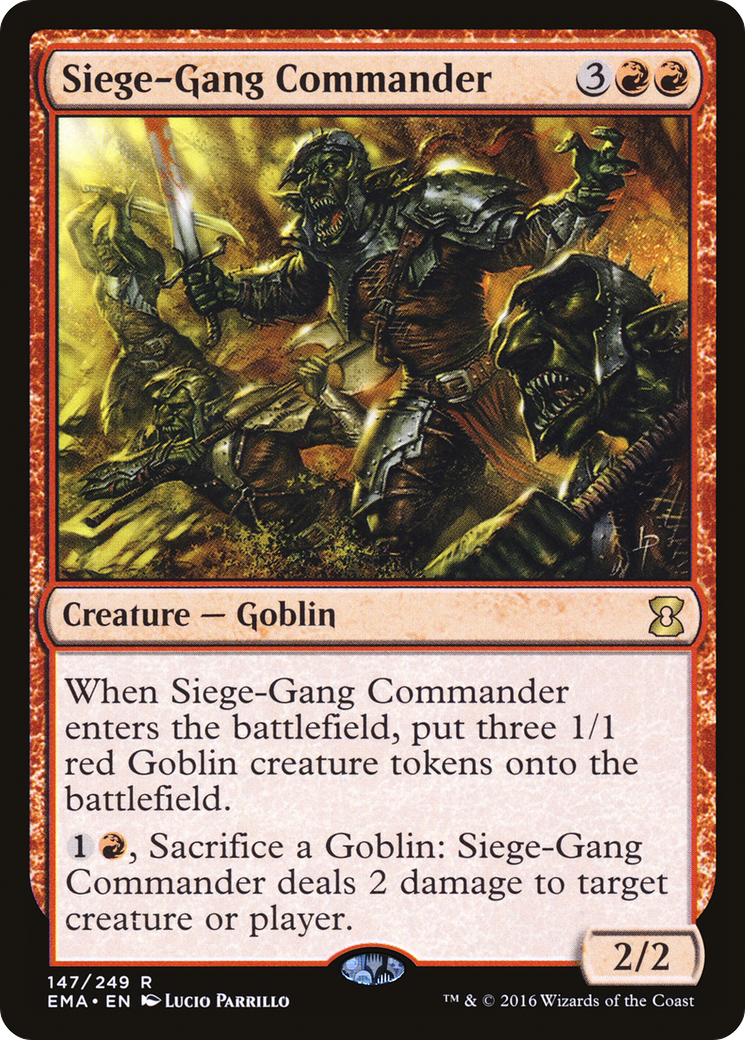 Siege-Gang Commander (147) Foil - Eternal Masters