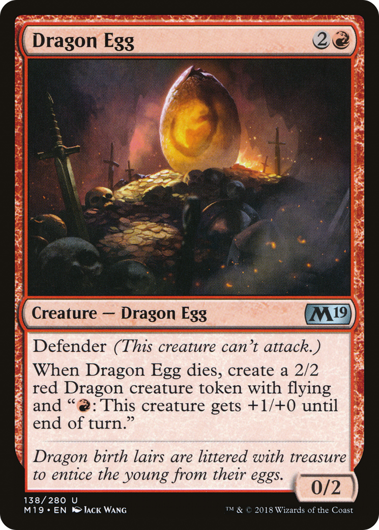 Dragon Egg (138) Foil - Core Set 2019