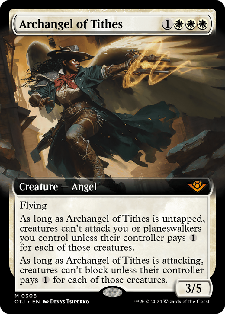 Archangel of Tithes (Extended Art) (308) - Outlaws of Thunder Junction