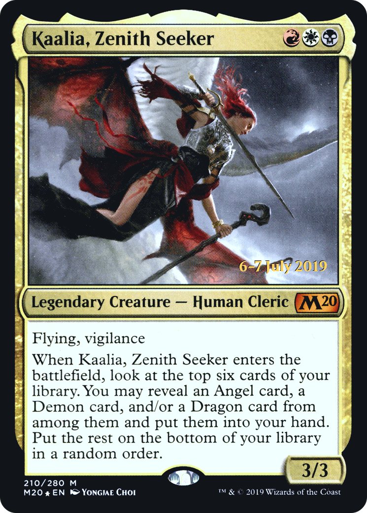 Kaalia, Zenith Seeker (210s) Foil - Core Set 2020 Promos