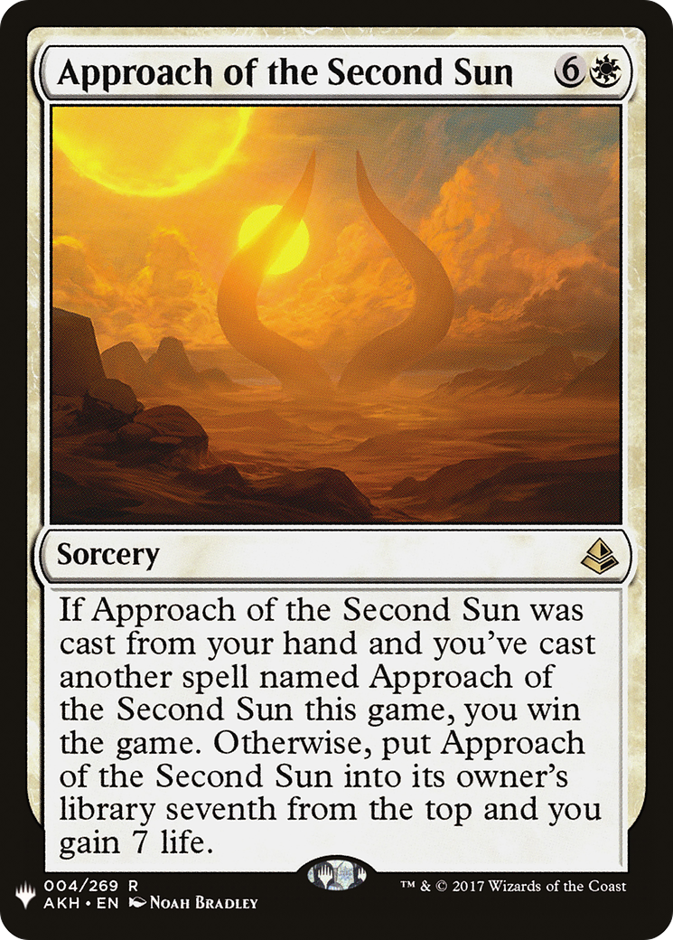 Approach of the Second Sun (AKH-4) - The List