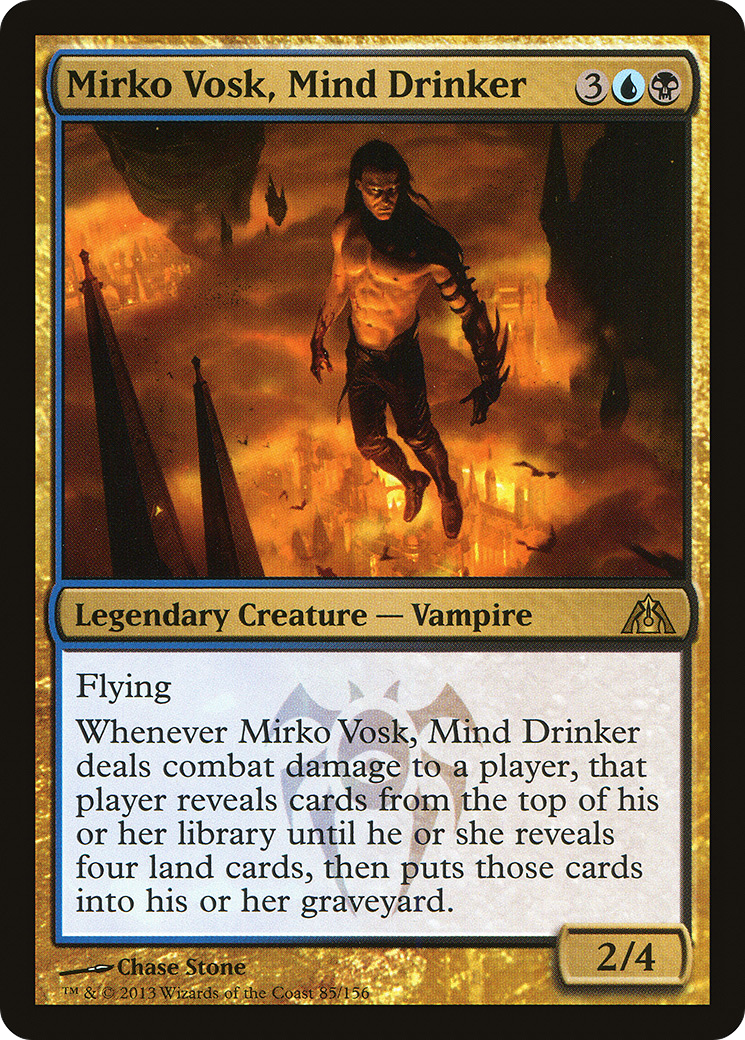 Mirko Vosk, Mind Drinker (085) Foil - Dragon's Maze