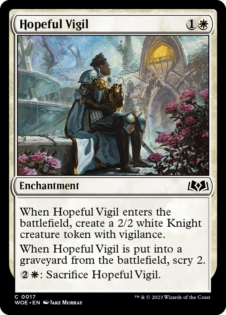 Hopeful Vigil (017) Foil - Wilds of Eldraine