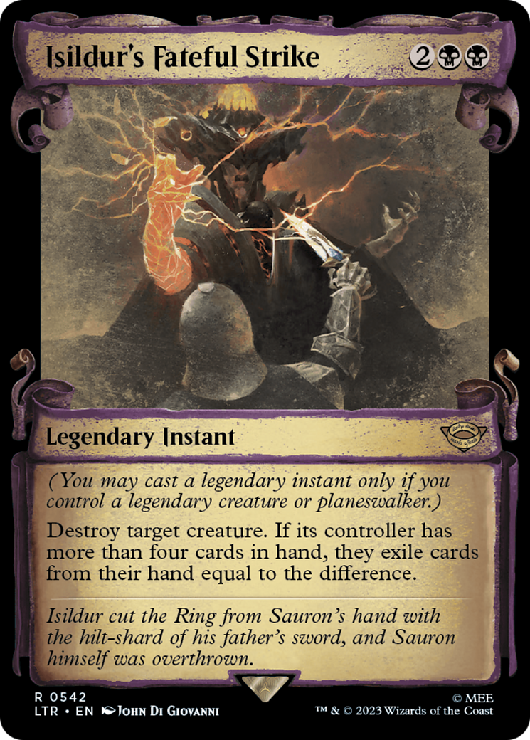 Isildur's Fateful Strike (Showcase Scrolls) (542) Foil - The Lord of the Rings: Tales of Middle-earth