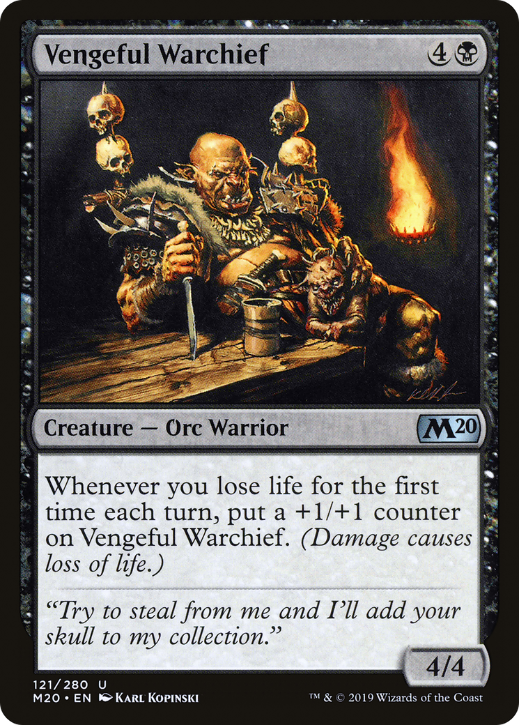 Vengeful Warchief (121) - Core Set 2020