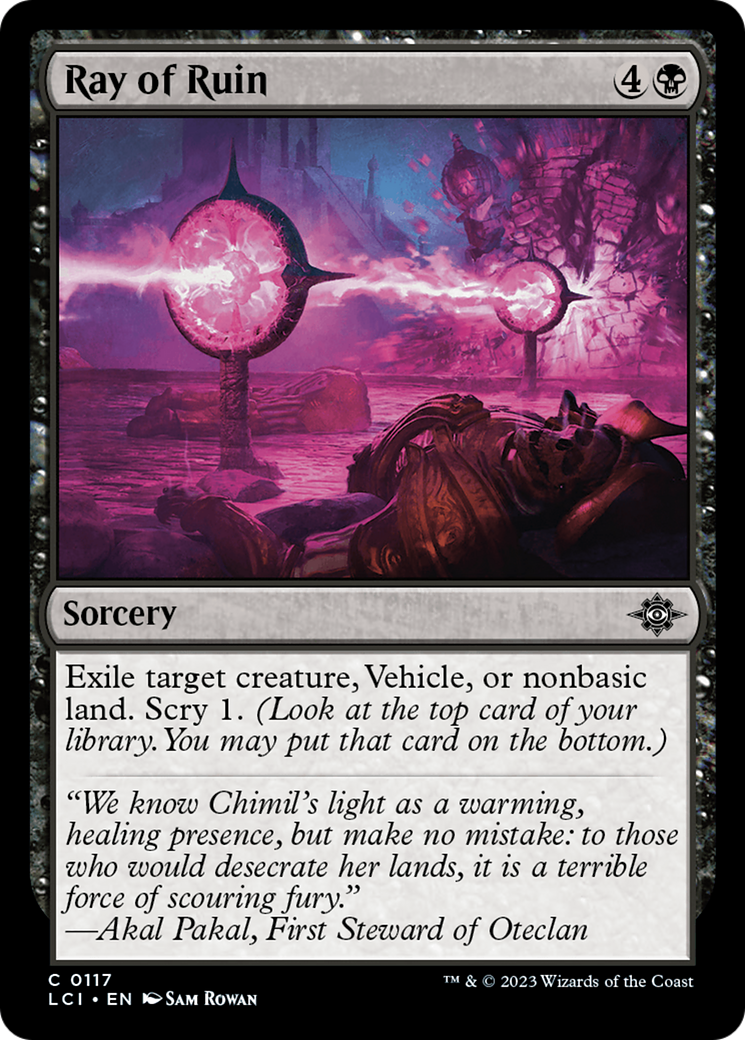 Ray of Ruin (117) Foil - The Lost Caverns of Ixalan