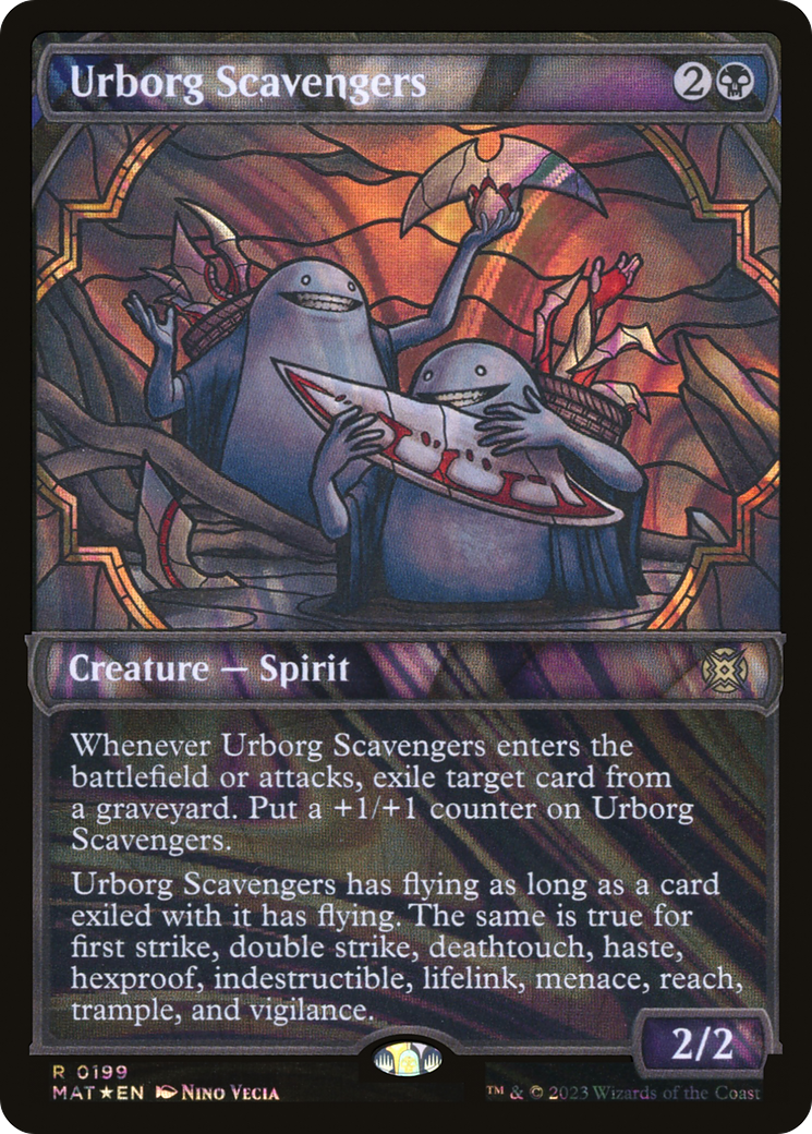 Urborg Scavengers (Halo Foil) (Showcase) (199) Foil - March of the Machine: The Aftermath