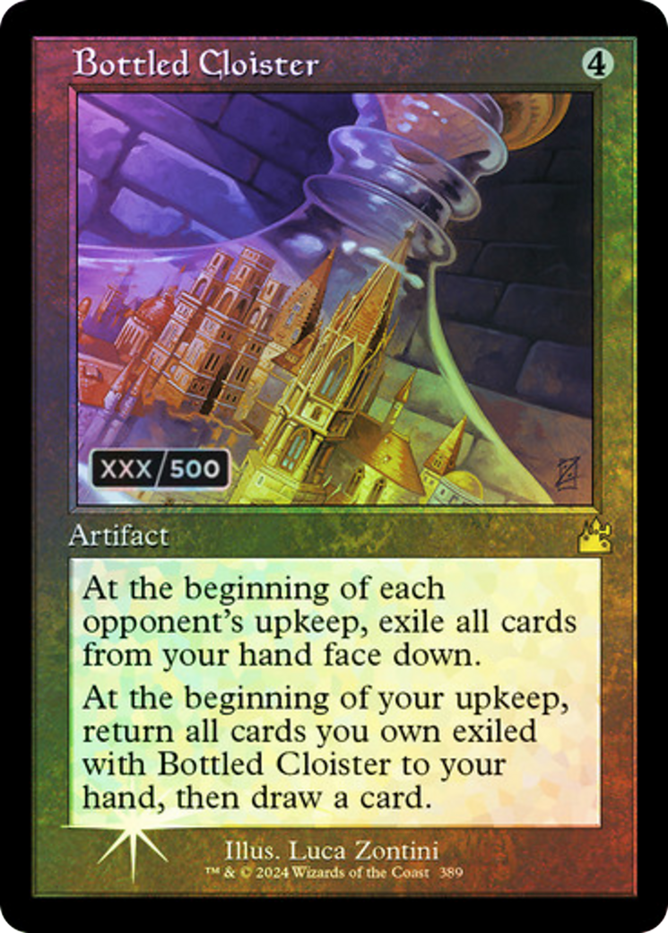 Bottled Cloister(Serial Numbered) (Retro) (389) Foil - Ravnica Remastered