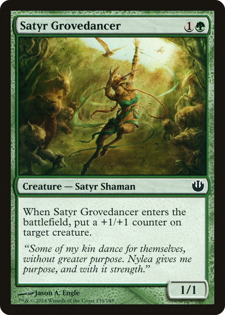 Satyr Grovedancer (139) Foil - Journey into Nyx