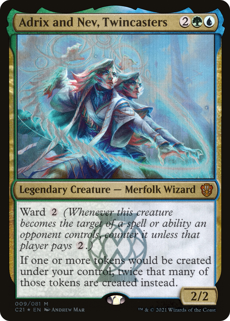 Adrix and Nev, Twincasters (009) Foil - Commander 2021