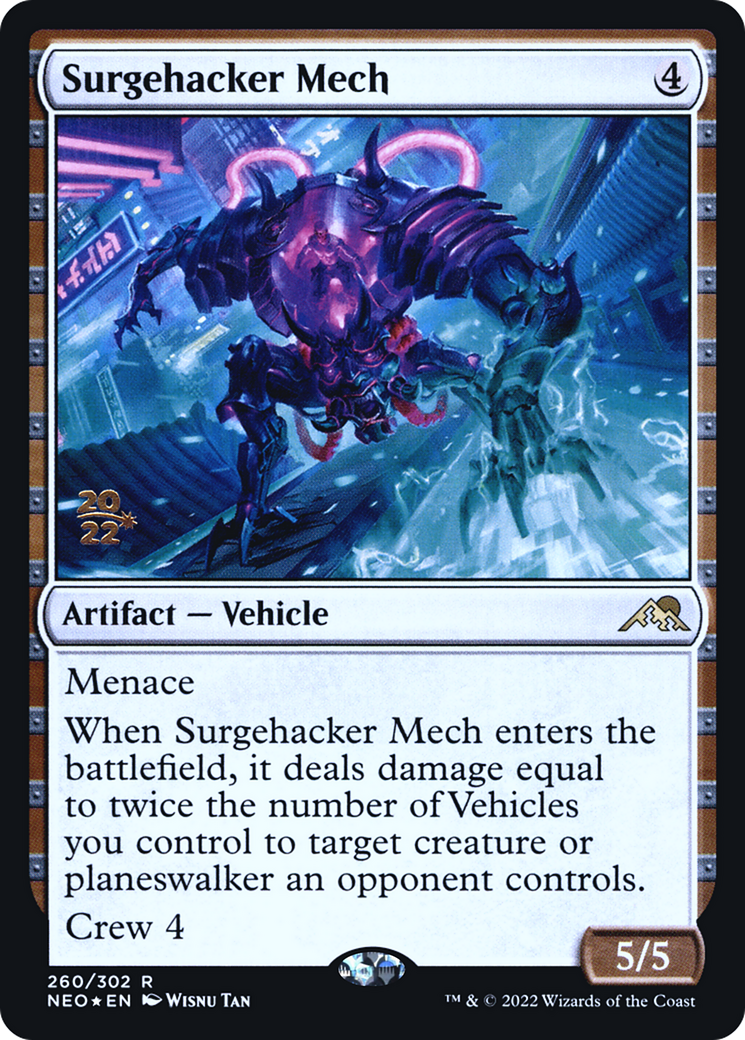 Surgehacker Mech (260) Foil - Kamigawa: Neon Dynasty Promos