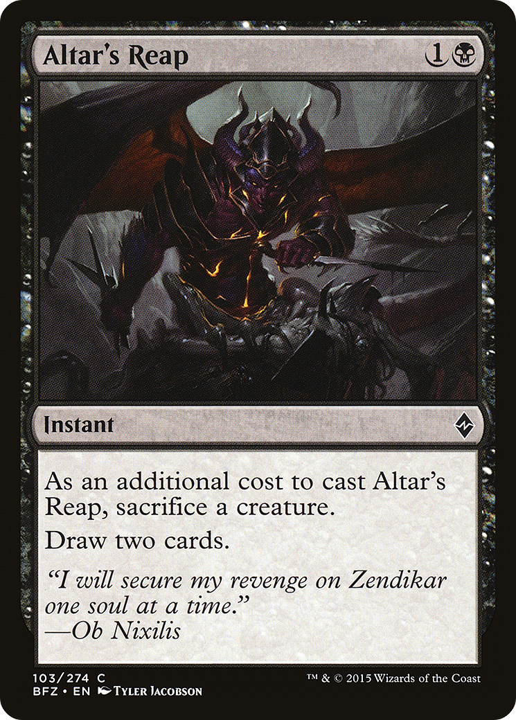 Altar's Reap (103) Foil - Battle for Zendikar