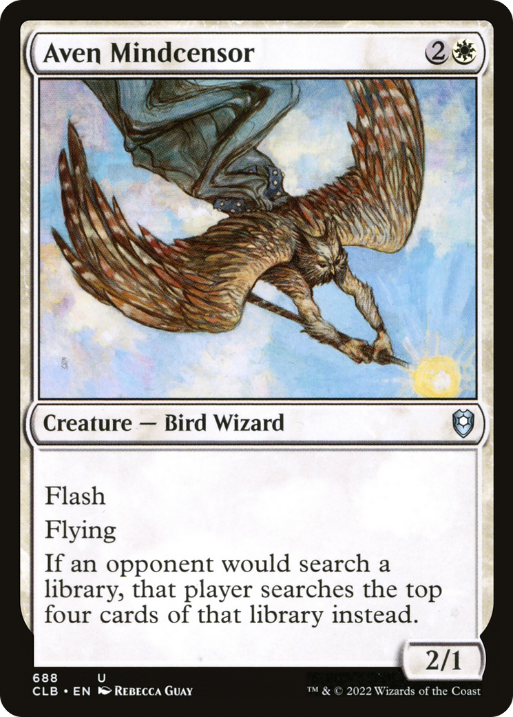 Aven Mindcensor (688) - Commander Legends: Battle for Baldur's Gate