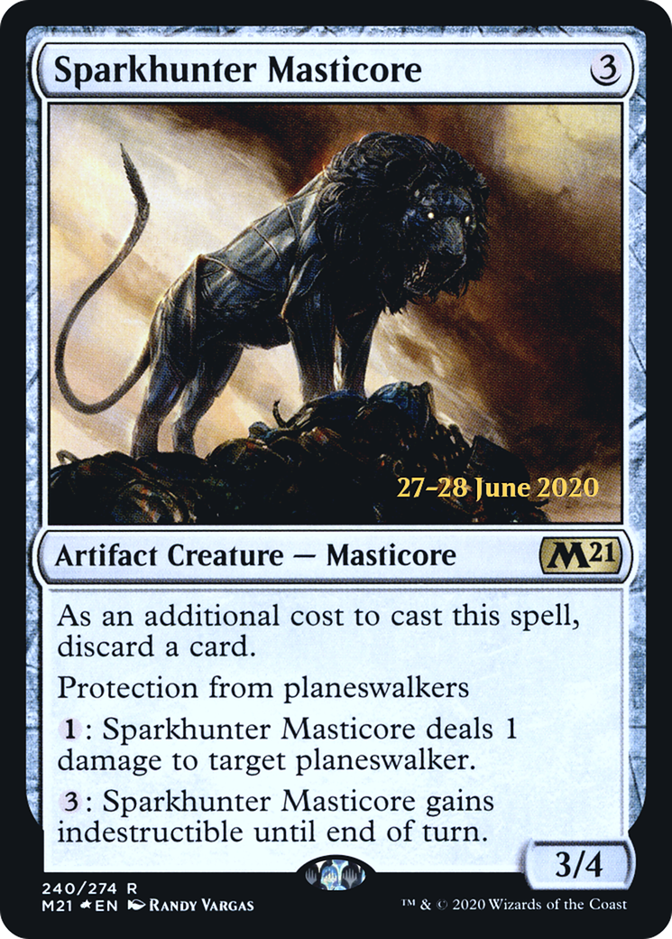 Sparkhunter Masticore (240s) Foil - Core Set 2021 Promos