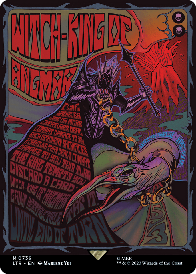 Witch-king of Angmar (Borderless Poster) (736) Foil - The Lord of the Rings: Tales of Middle-earth