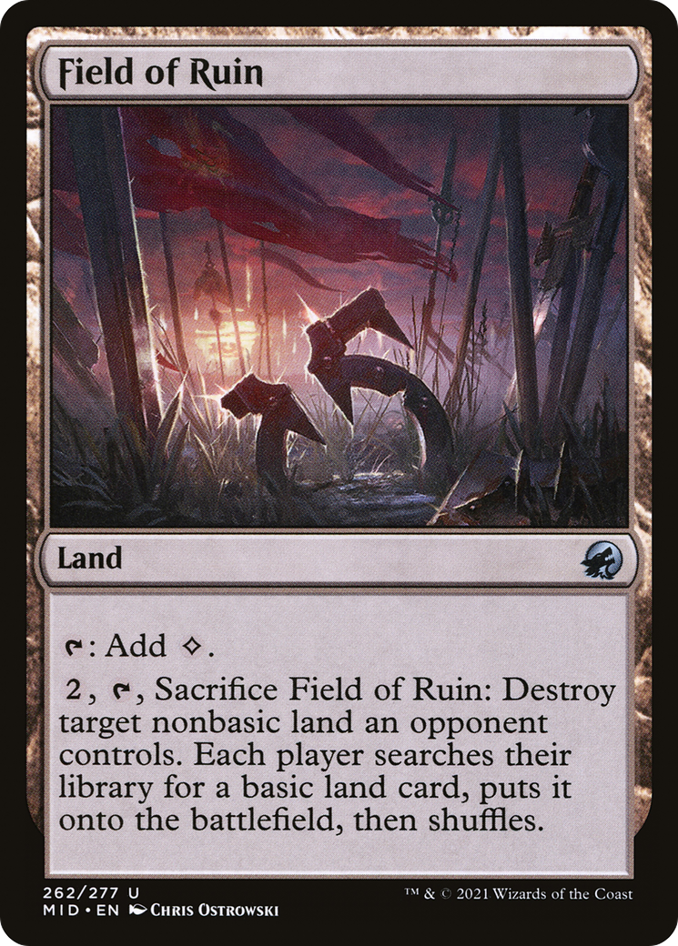 Field of Ruin (262) Foil - Innistrad: Midnight Hunt