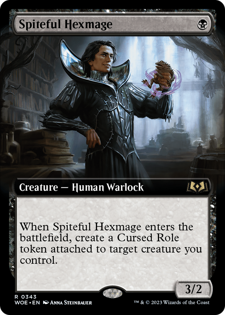 Spiteful Hexmage (Extended Art) (343) - Wilds of Eldraine