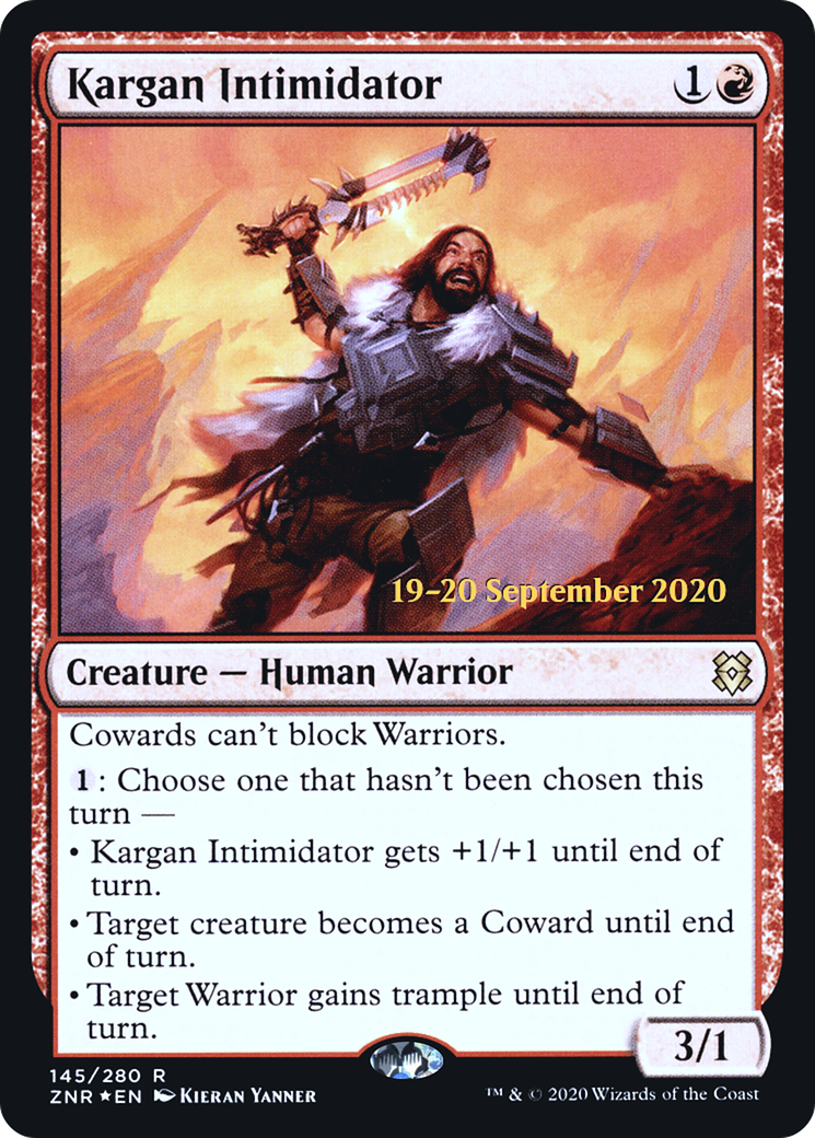 Kargan Intimidator (145) Foil - Zendikar Rising Promos