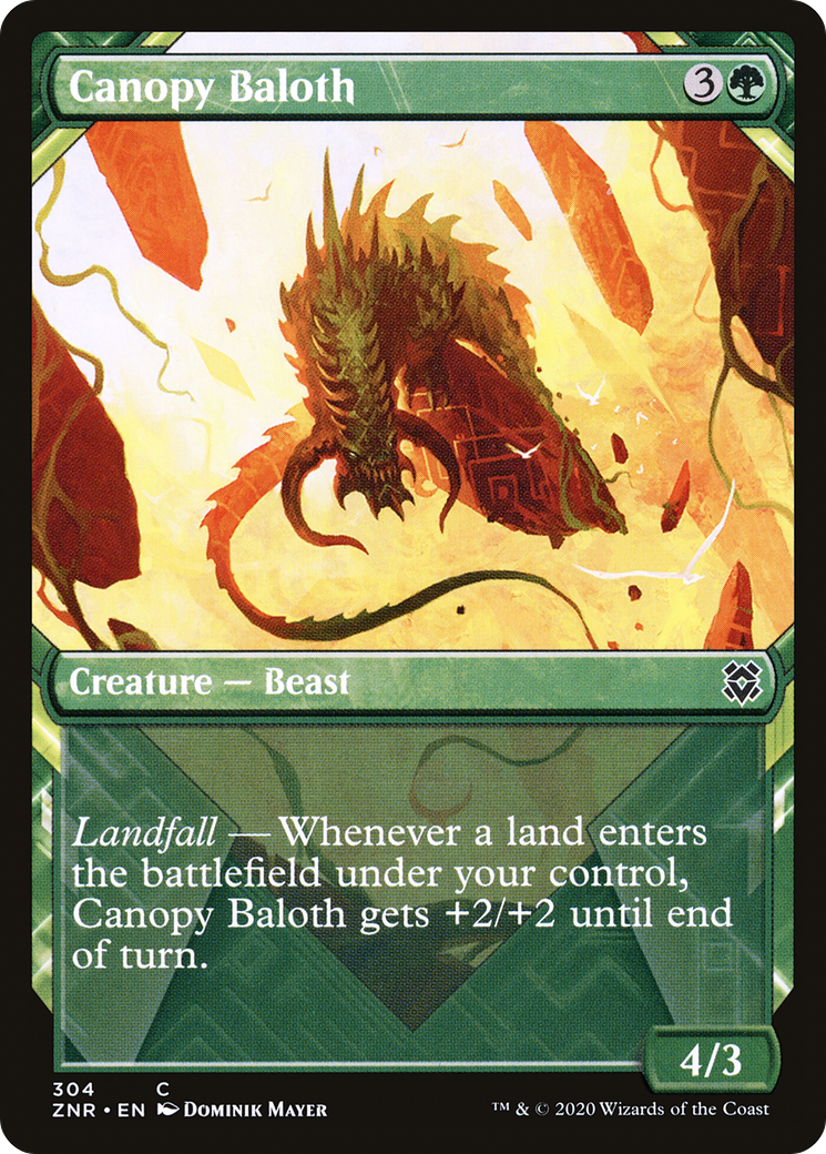Canopy Baloth (Showcase) (304) Foil - Zendikar Rising