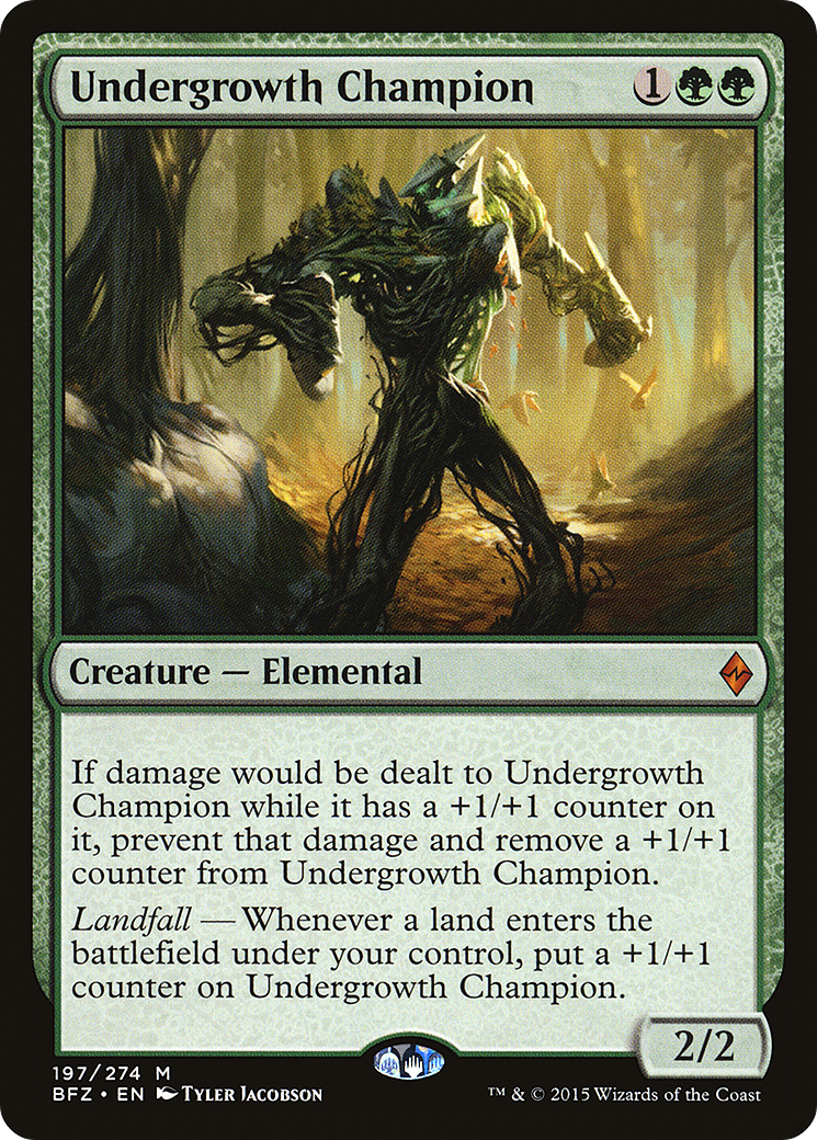 Undergrowth Champion (197) Foil - Battle for Zendikar