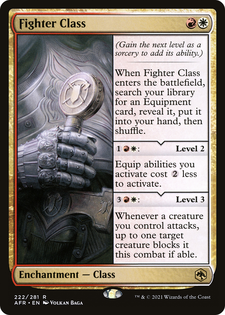 Fighter Class (222) Foil - Adventures in the Forgotten Realms