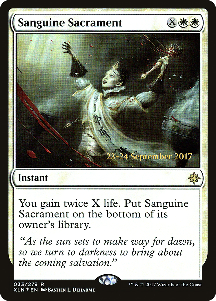 Sanguine Sacrament (033) Foil - Ixalan Promos