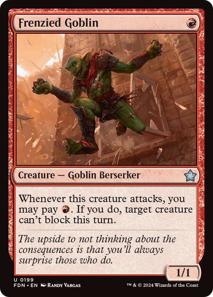 Frenzied Goblin (199) Foil - Foundations
