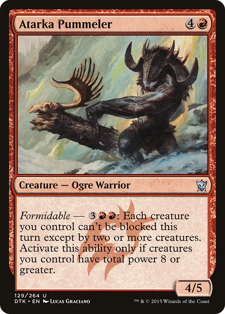 Atarka Pummeler (129) Foil - Dragons of Tarkir