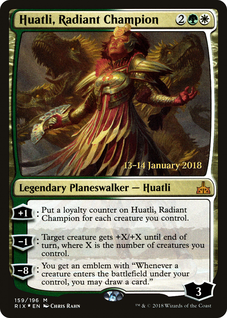 Huatli, Radiant Champion (159s) Foil - Rivals of Ixalan Promos