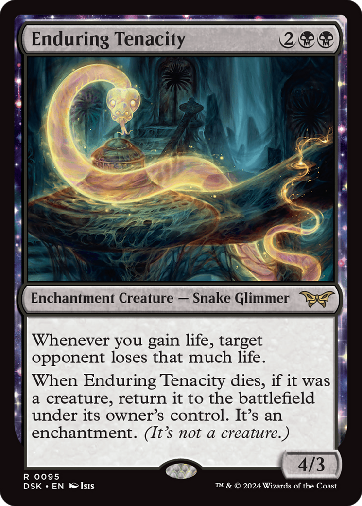 Enduring Tenacity (095) Foil - Duskmourn: House of Horror