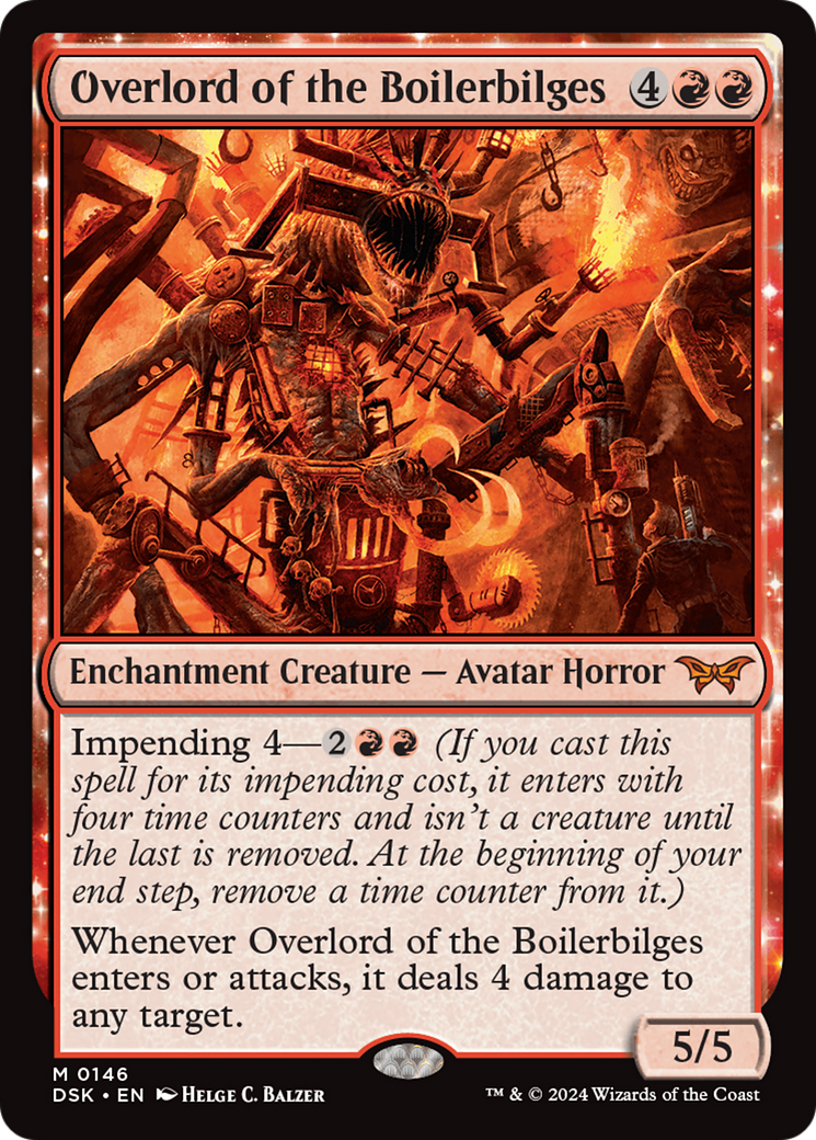 Overlord of the Boilerbilges (146) Foil - Duskmourn: House of Horror