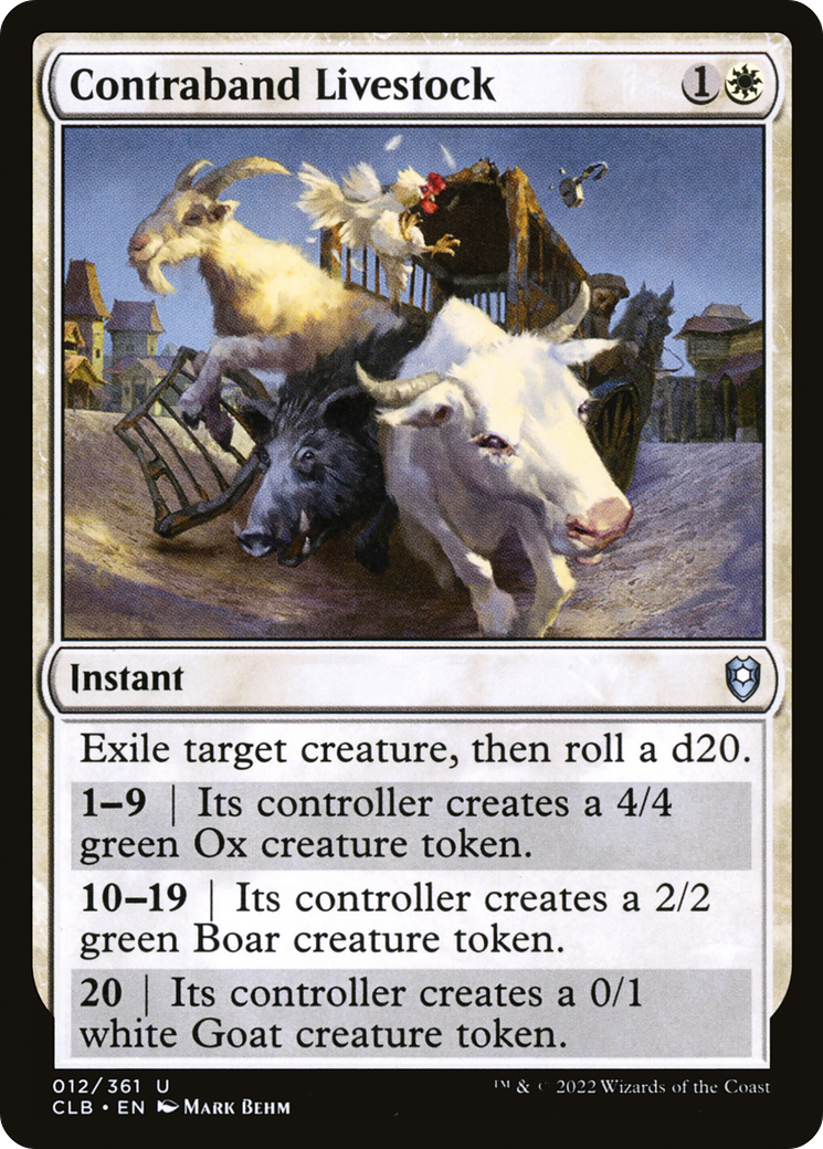 Contraband Livestock (012) Foil - Commander Legends: Battle for Baldur's Gate