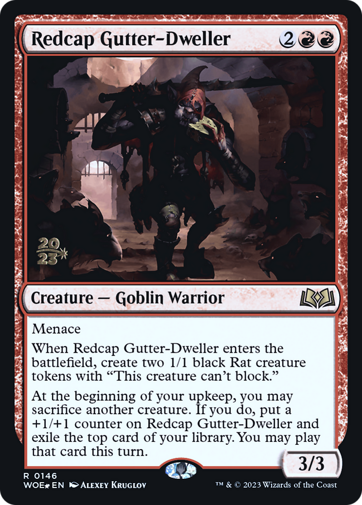 Redcap Gutter-Dweller (146) Foil - Wilds of Eldraine Promos