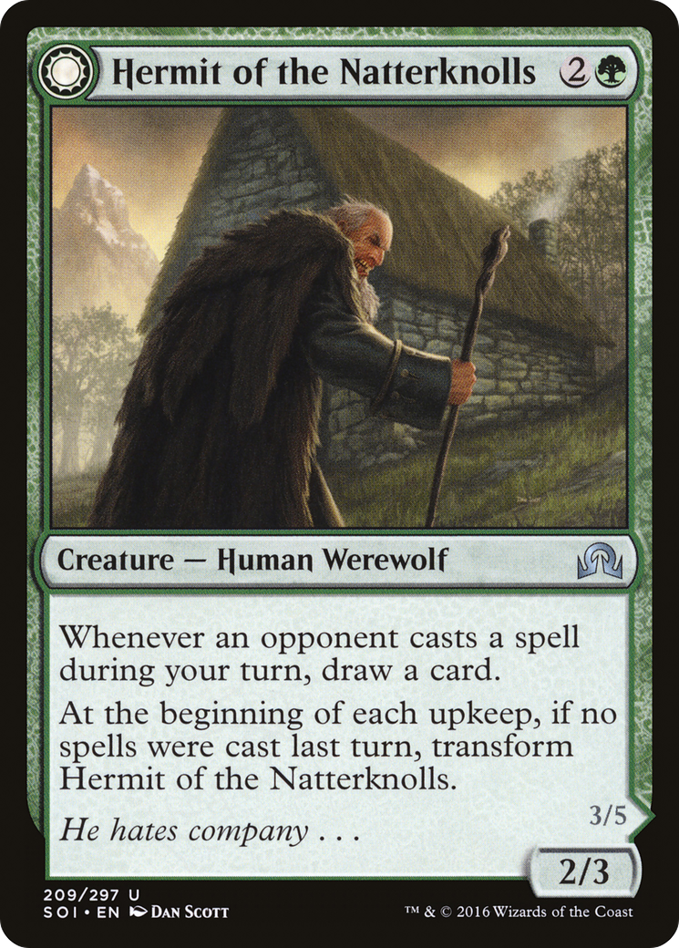 Hermit of the Natterknolls (209) Foil - Shadows over Innistrad