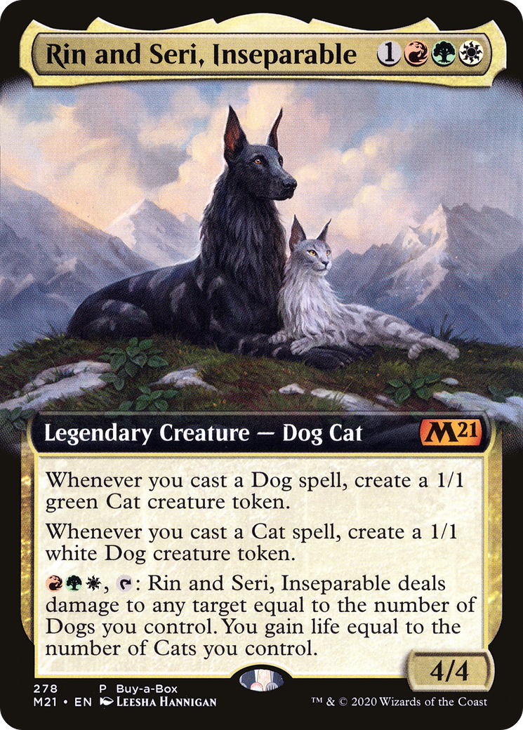 Rin and Seri, Inseparable (Extended Art) (278) Foil - Core Set 2021