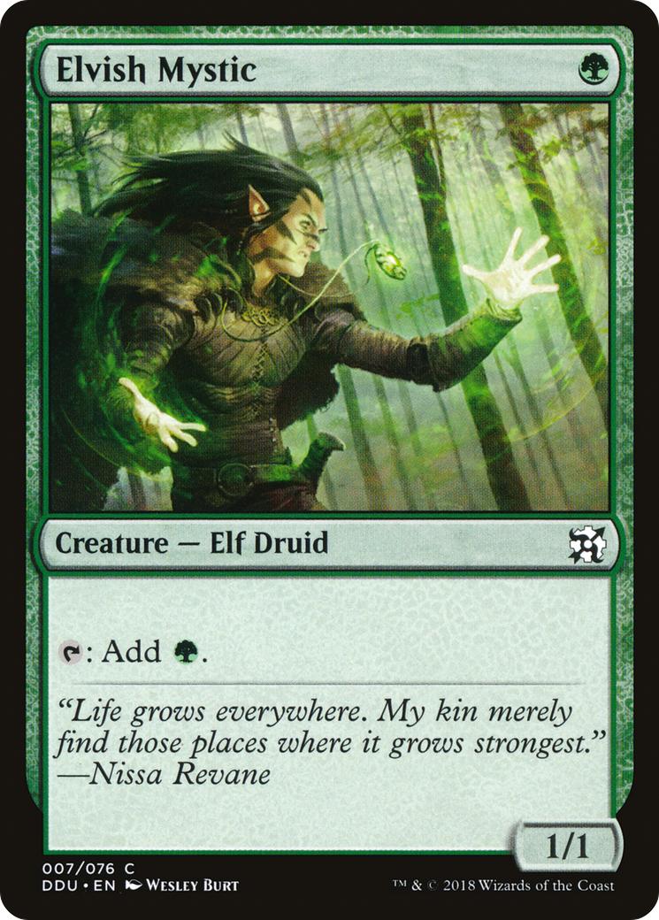 Elvish Mystic (007) - Duel Decks: Elves vs. Inventors