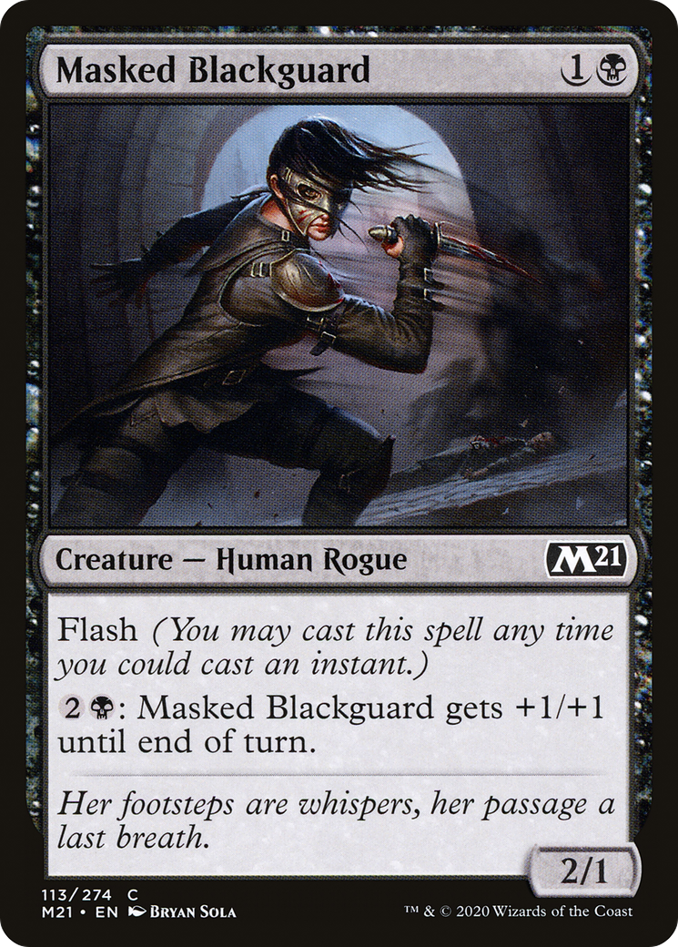 Masked Blackguard (113) Foil - Core Set 2021