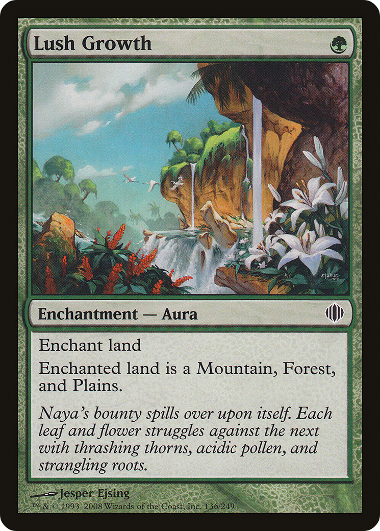 Lush Growth (136) Foil - Shards of Alara