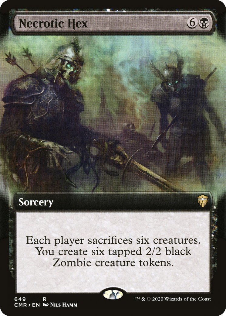 Necrotic Hex (Extended Art) (649) - Commander Legends