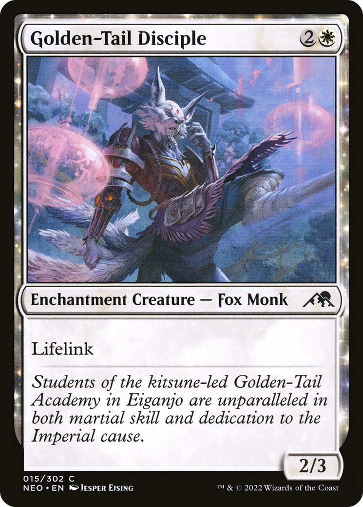 Golden-Tail Disciple (015) Foil - Kamigawa: Neon Dynasty