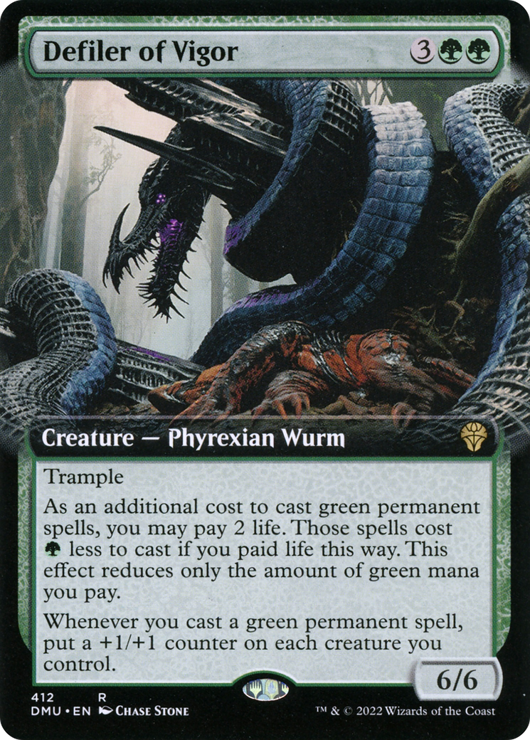 Defiler of Vigor (Extended Art) (412) - Dominaria United