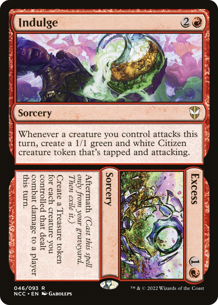Indulge // Excess (046) - New Capenna Commander