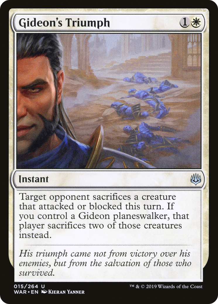 Gideon's Triumph (015) Foil - War of the Spark