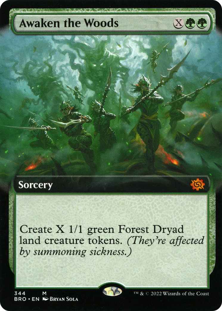 Awaken the Woods (Extended Art) (344) Foil - The Brothers' War