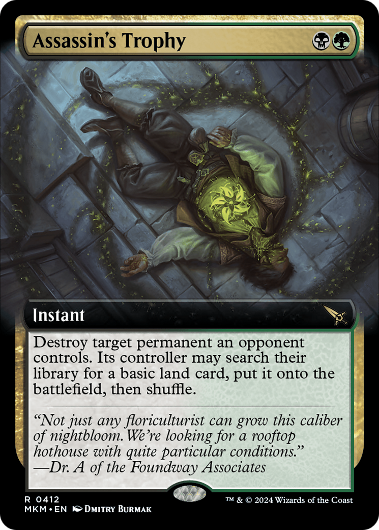 Assassin's Trophy (Extended Art) (412) Foil - Murders at Karlov Manor