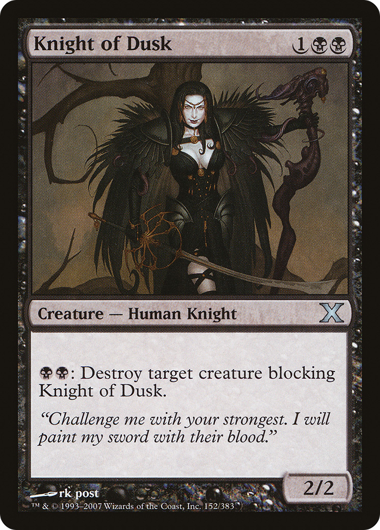 Knight of Dusk (152) Foil - Tenth Edition
