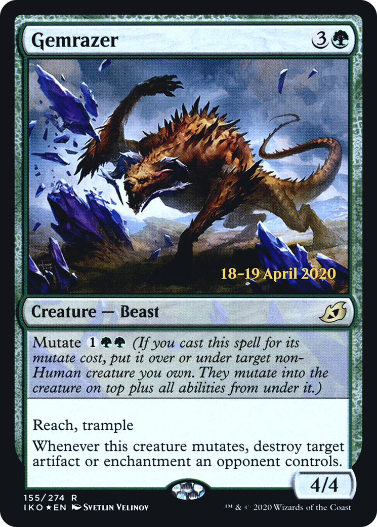 Gemrazer (155s) Foil - Ikoria: Lair of Behemoths Promos