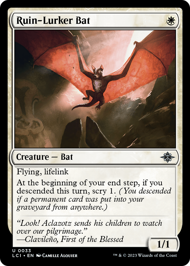 Ruin-Lurker Bat (033) - The Lost Caverns of Ixalan