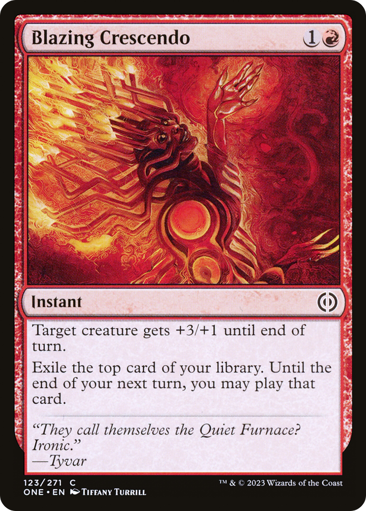 Blazing Crescendo (123) Foil - Phyrexia: All Will Be One