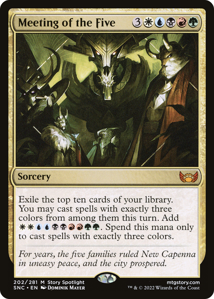 Meeting of the Five (202) Foil - Streets of New Capenna